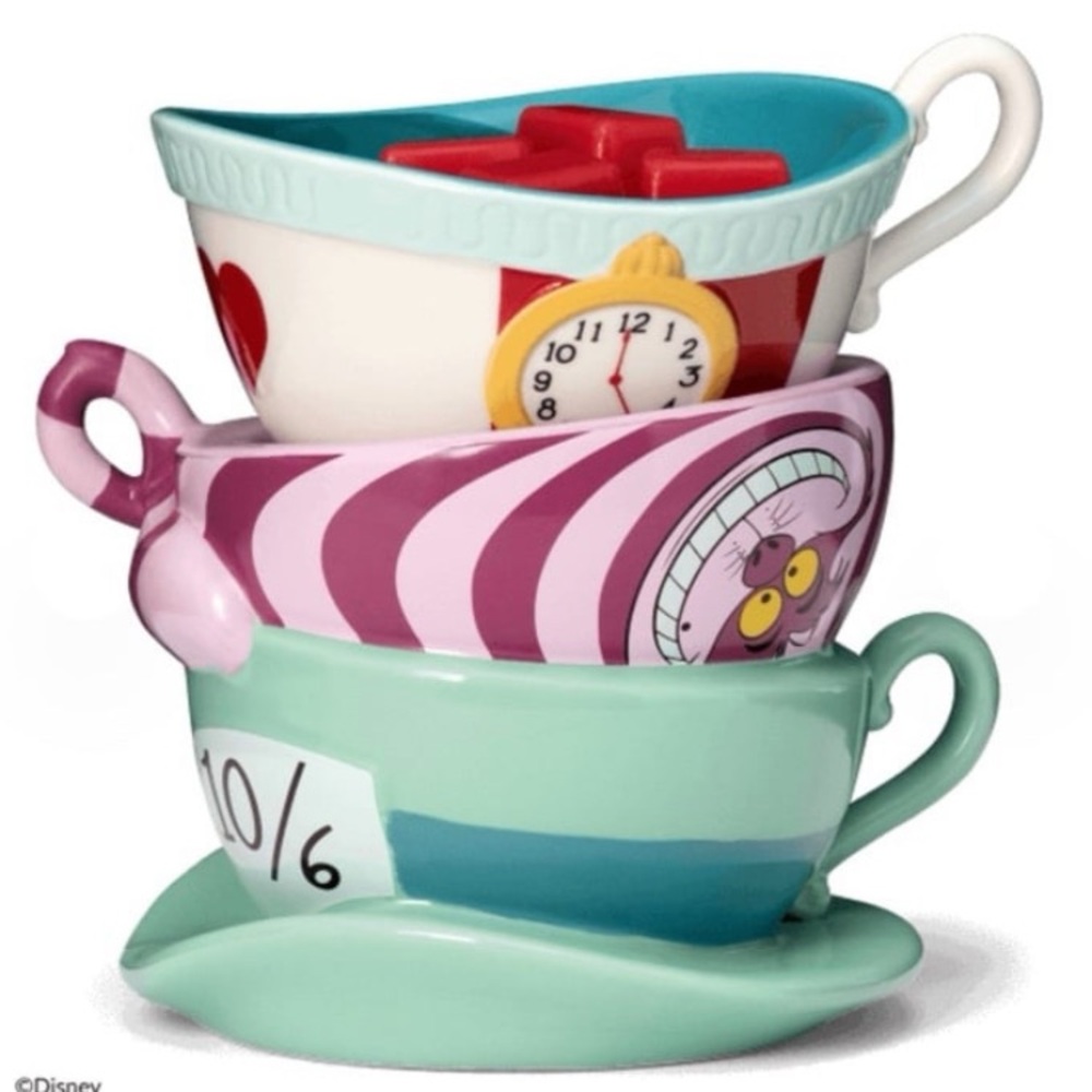 Disney parks scentsy Alice in wonderland Cheshire Cat mad hatter wax warmer NEW